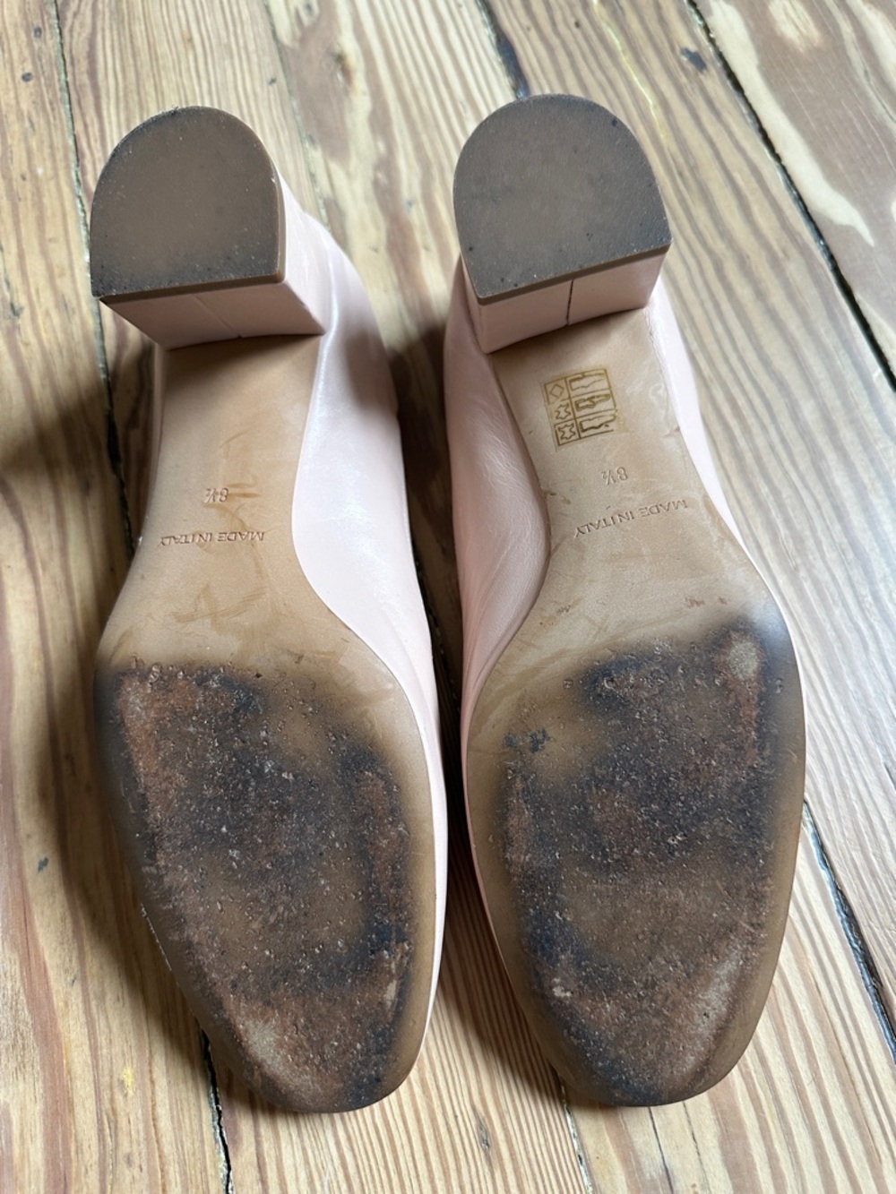 Everlane Women's Blush Pink Ballet Flats with Elastic Back - Picture 5 of 7